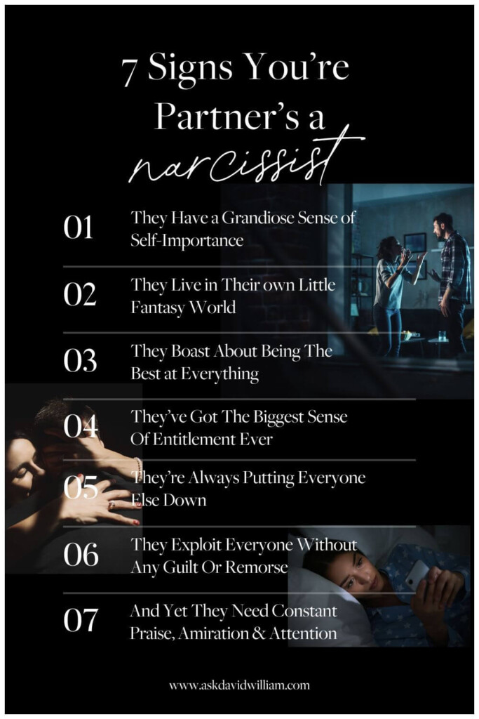 7 Signs Your Partner Is A Narcissist - David William Psychic Medium