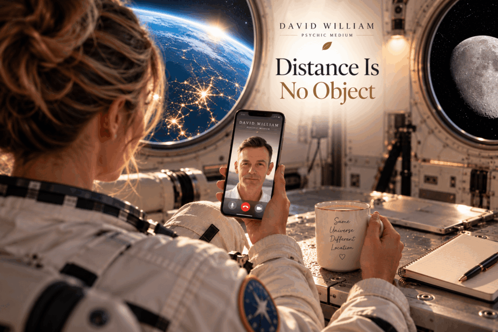 Distance Is No Object – psychic reading by phone with David William Psychic Medium from anywhere