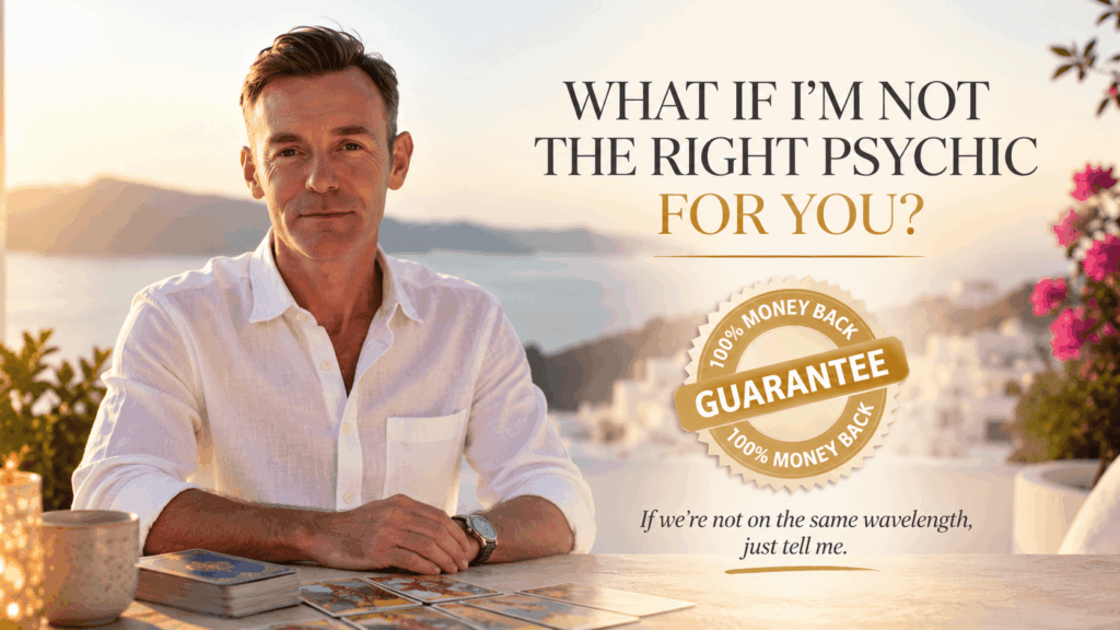 David William Psychic Medium 10 minute money back guarantee for psychic readings