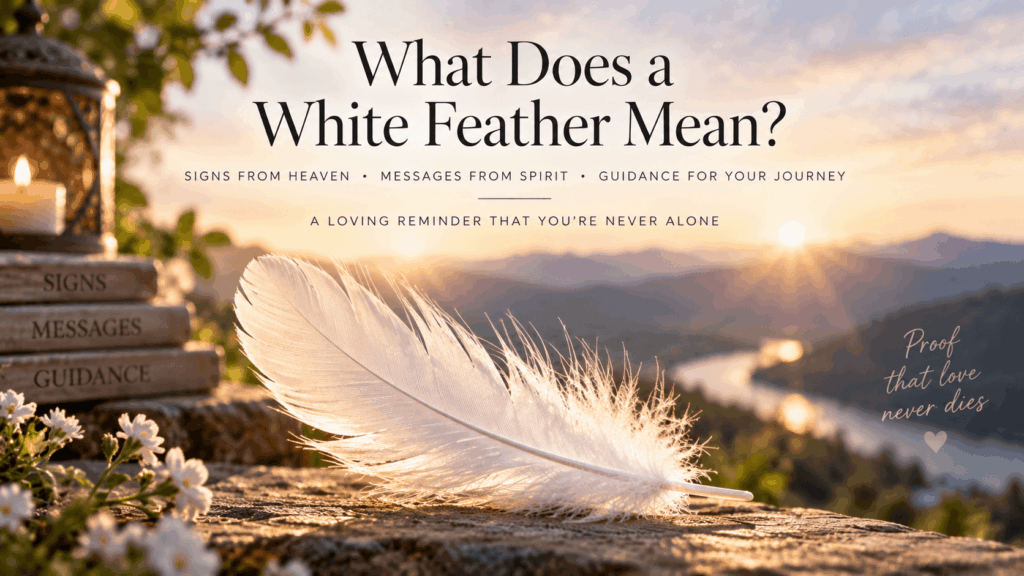 What does a white feather mean? A white feather as a spiritual sign and message - David William Psychic Medium